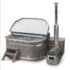 Hottub Square 200x200cm met externe kachel - Afbeelding 2