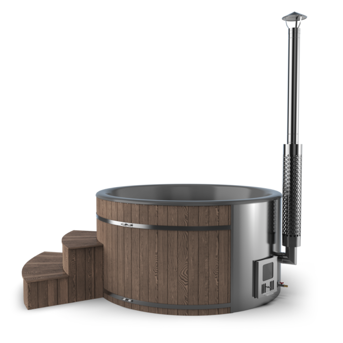 Hottub Round 200cm met interne kachel - Afbeelding 14