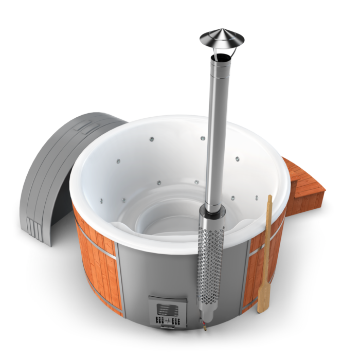 Hottub Round 200cm met interne kachel - Afbeelding 2