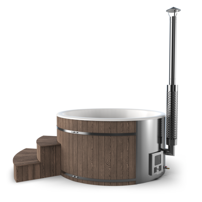 Hottub Round 220cm met interne kachel - Afbeelding 11