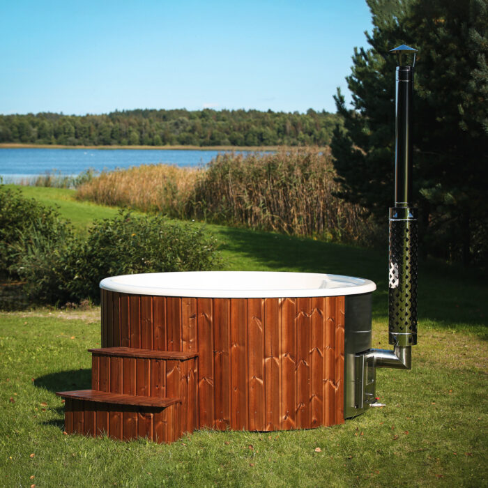 Hottub Round 220cm met interne kachel - Afbeelding 13