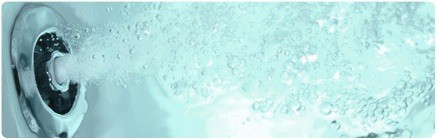 jet met bubbels in spa