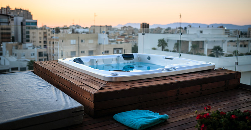 jacuzzi op balkon