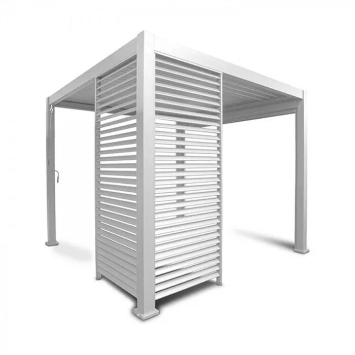 Alumel Louvre Shutter 123,5 - Voor 400 cm zijde - White